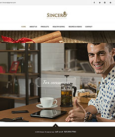 Mẫu thiết kế website socola Sincero