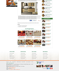 Mẫu thiết kế web sàn nội thất VinaFloor