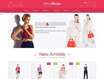 Mẫu website thời trang M008