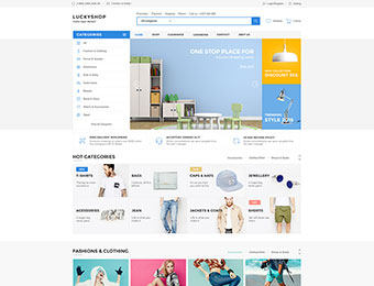Mẫu website thương mại điện tử Luckyshop