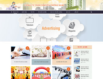 Mẫu thiết kế web công ty truyền thông Nami