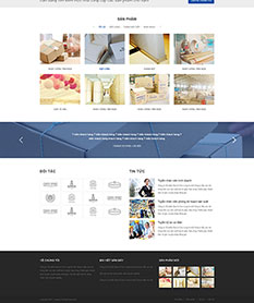 Mẫu thiết kế web giới thiệu hộp giấy Cửu Long