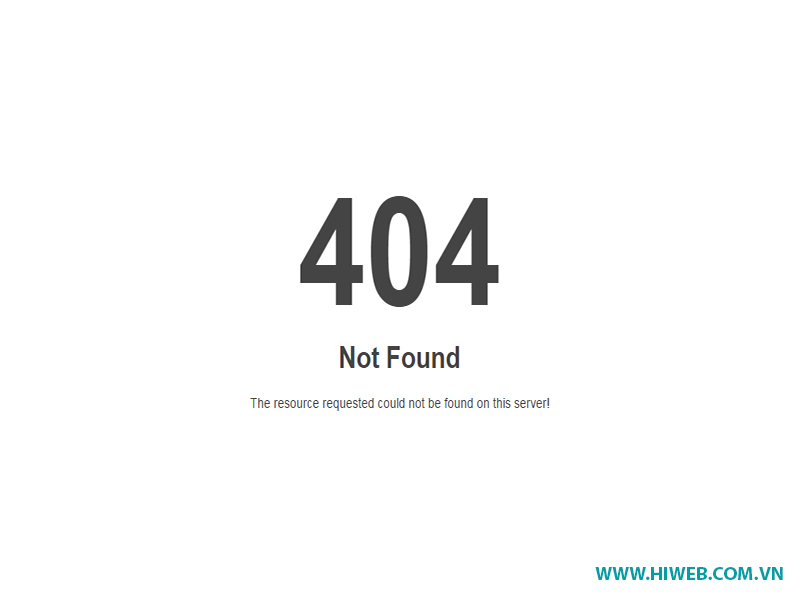 Thông báo lỗi 404 trên trình duyệt Chorm